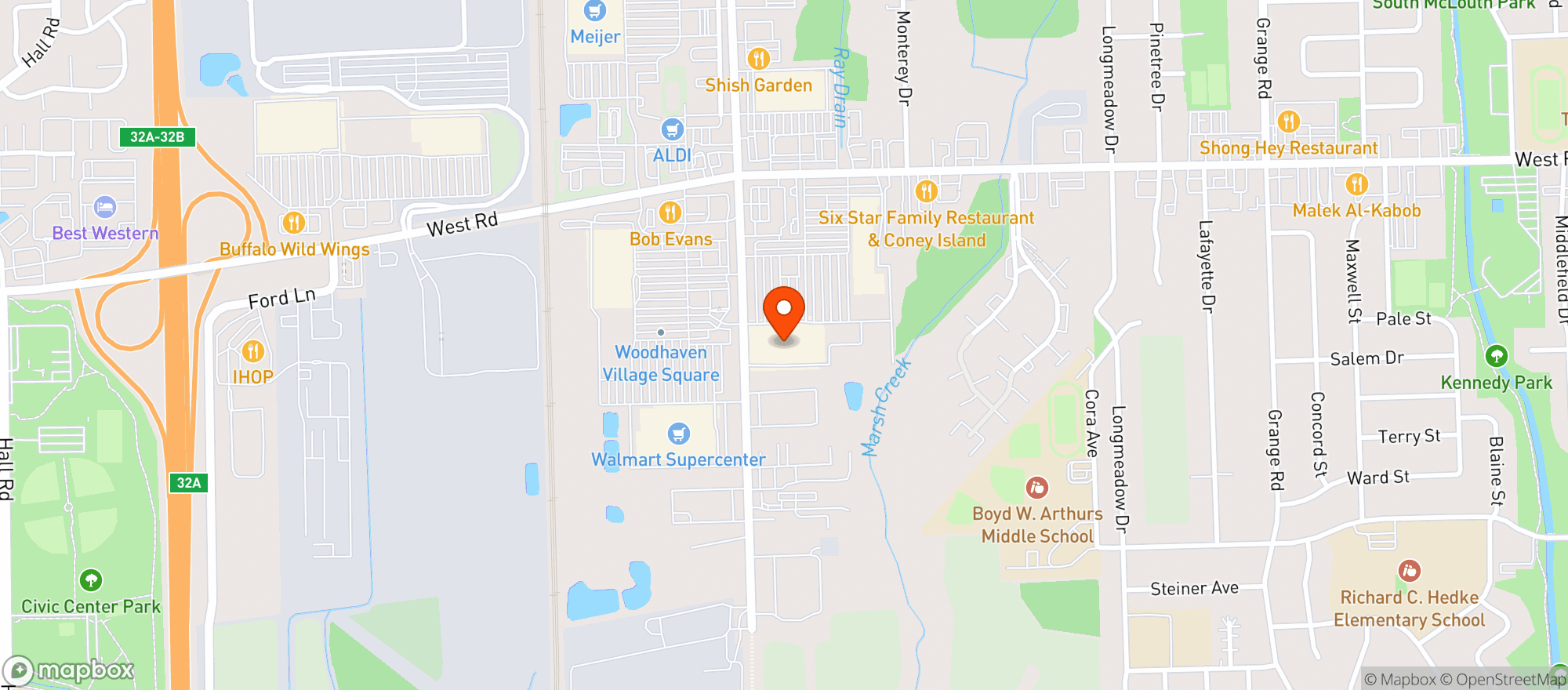 Map showing Target