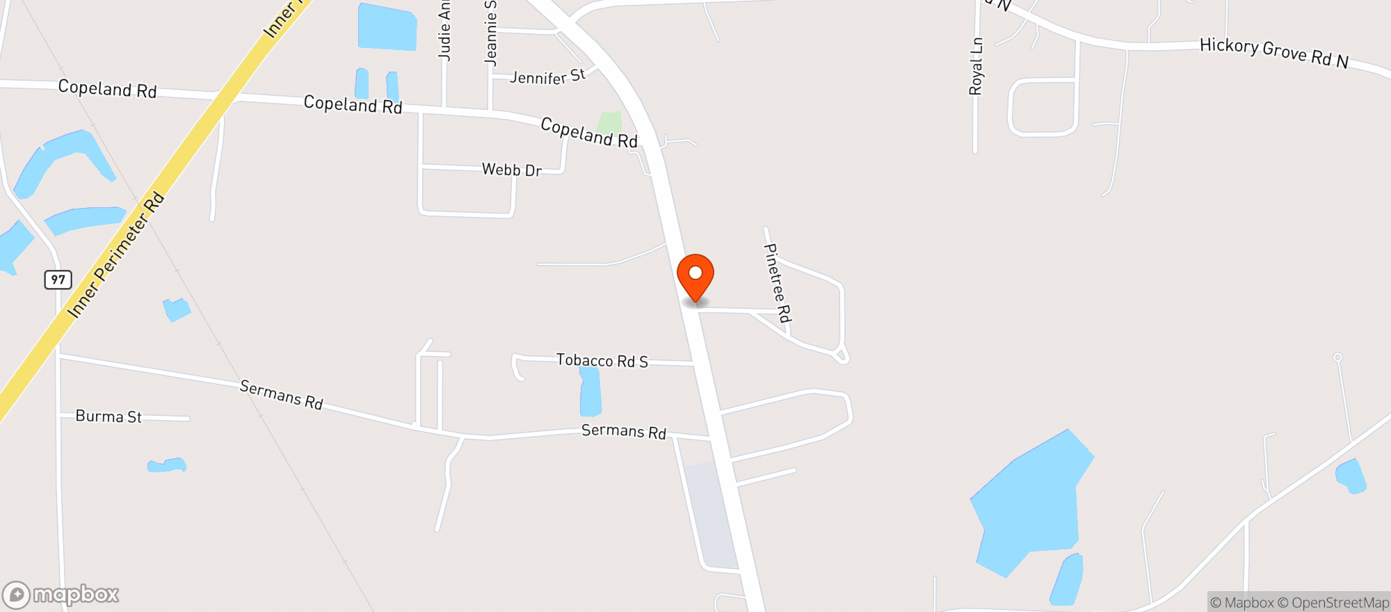 Map showing Quick Gas