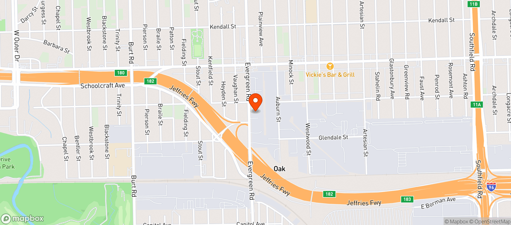 Map showing Zaza Cannabis Co