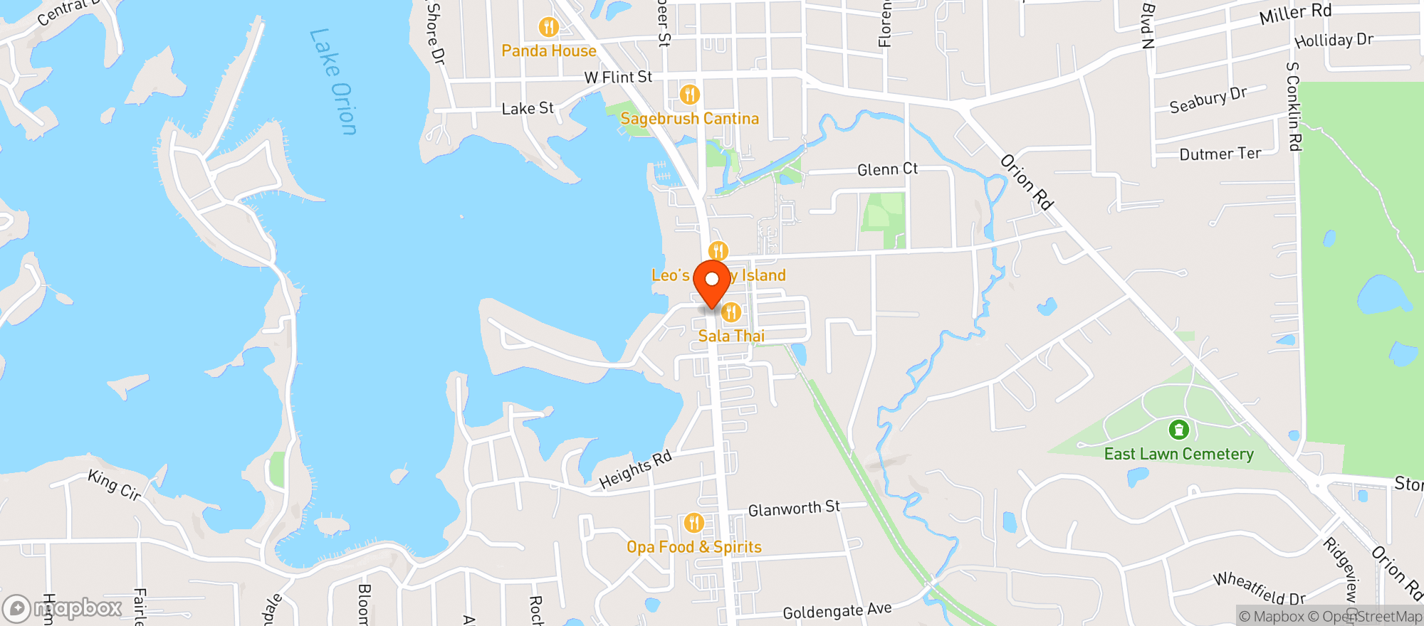 Map showing Rio On Main