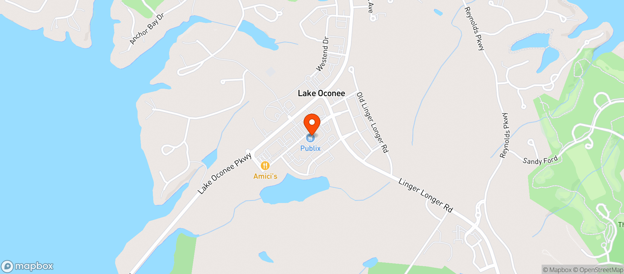 Map showing Oconee Cellar