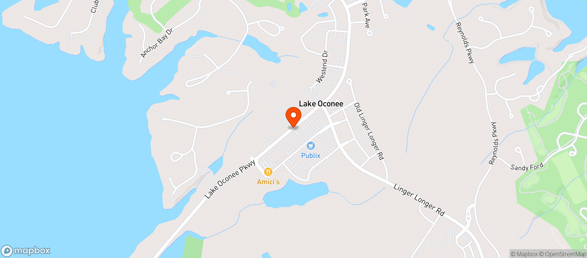 Map showing Publix Super Market