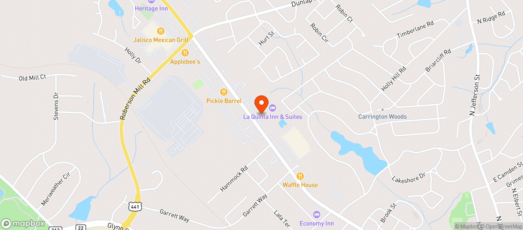 Map showing King of Smoke LLC