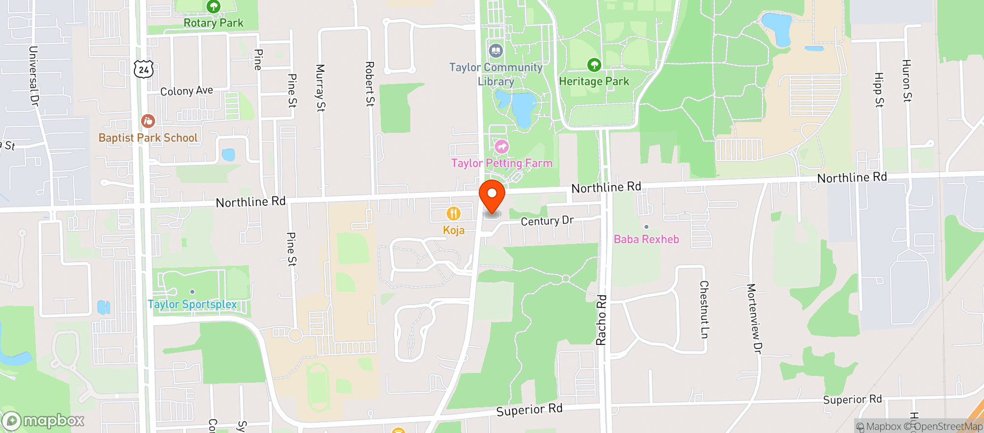 Map showing Macs Liquor