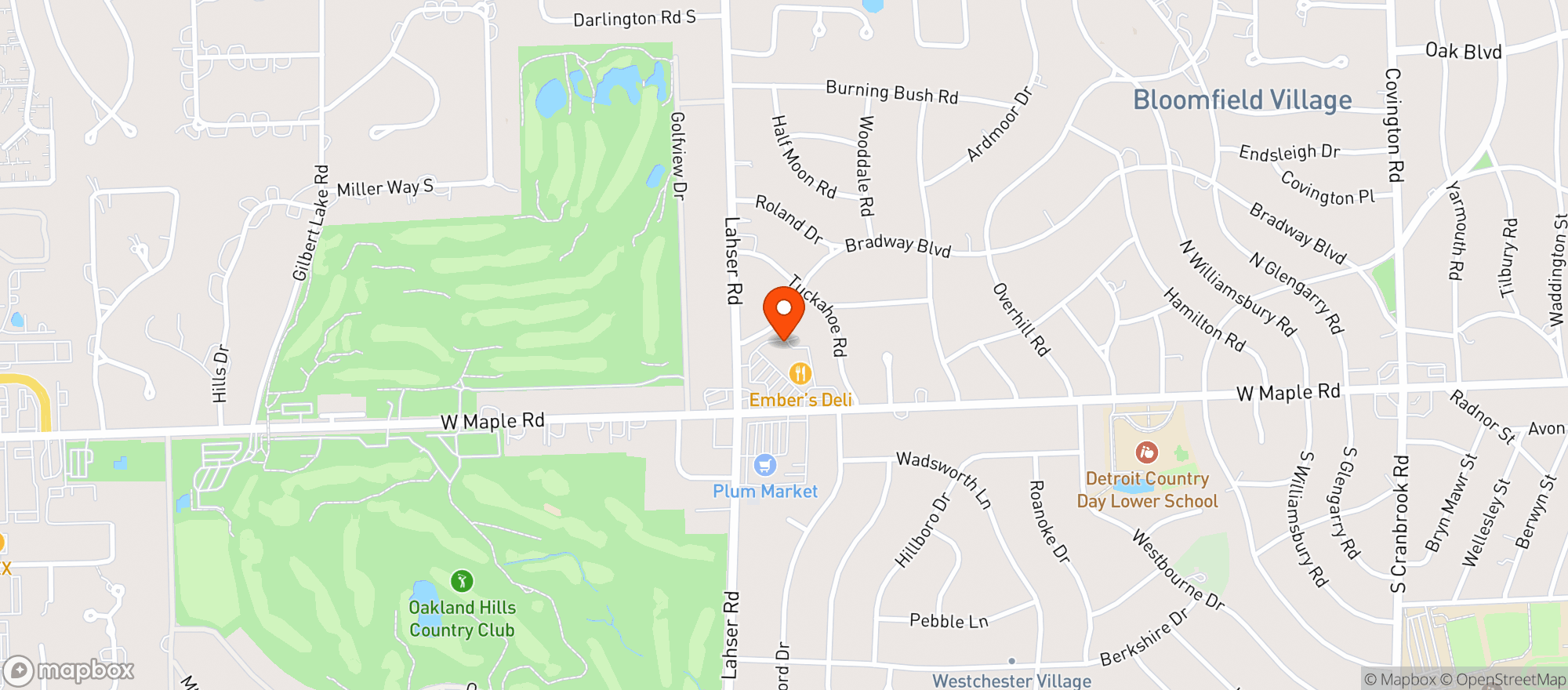 Map showing Kroger