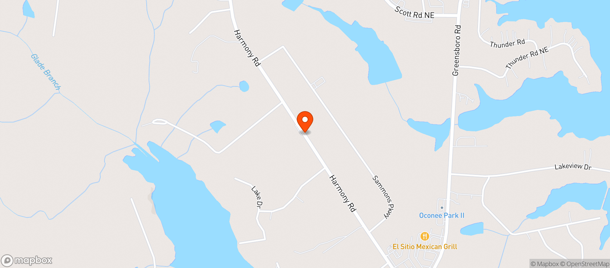 Map showing Elks Lodge