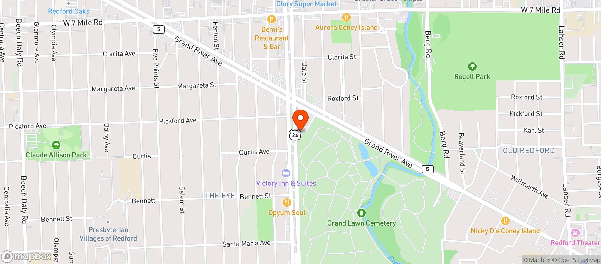 Map showing North Corktown - Nuggets