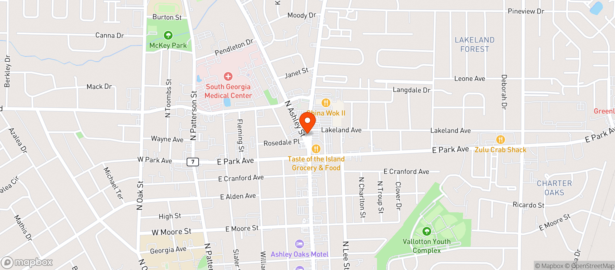 Map showing Gnc