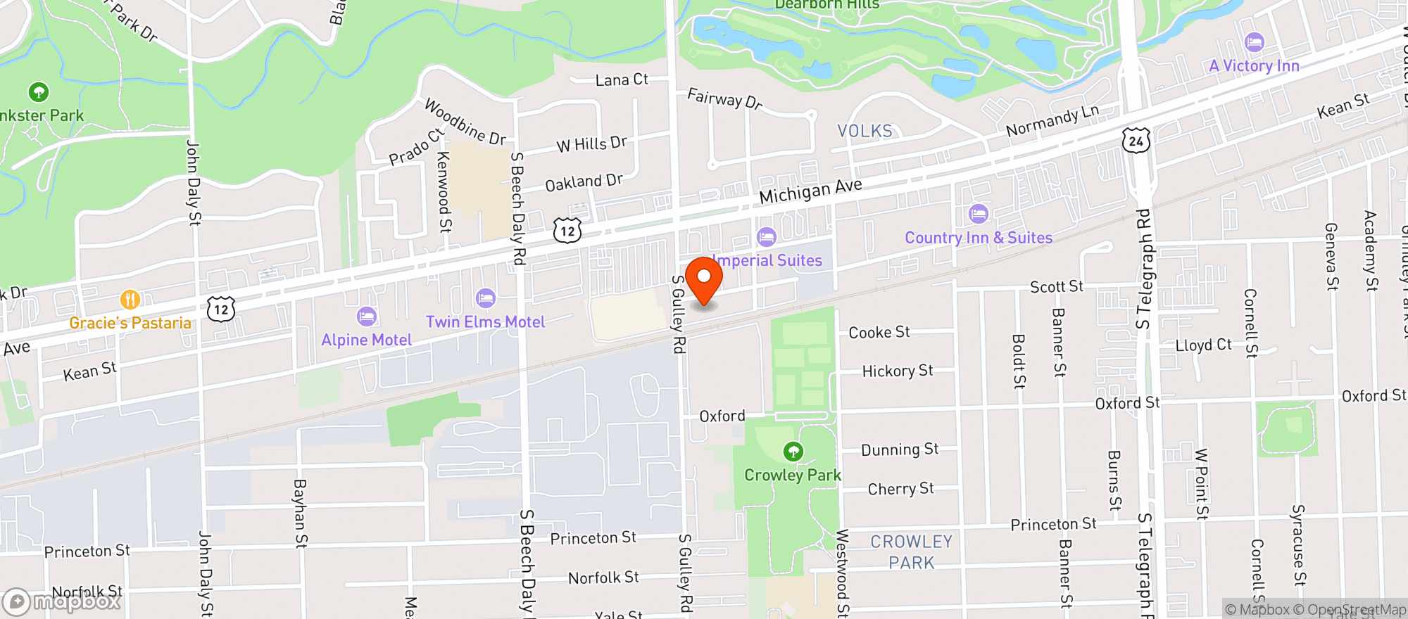 Map showing Glass Academy Llc
