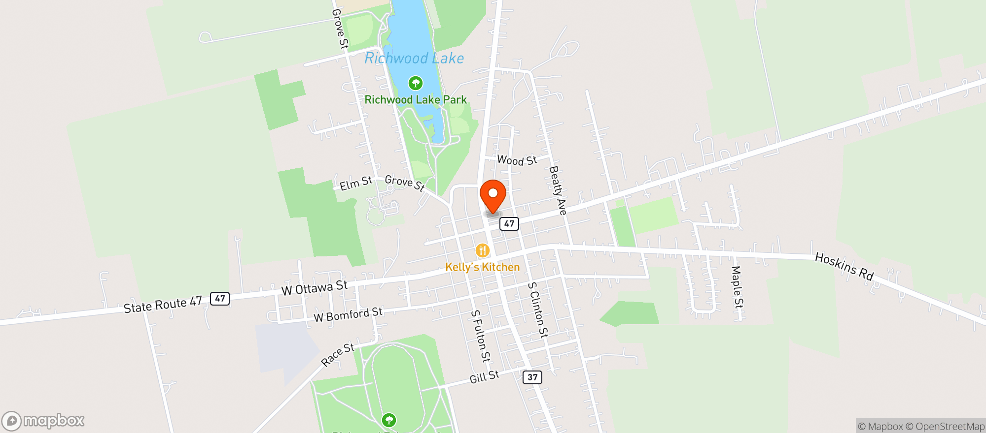 Map showing DEPOT 110