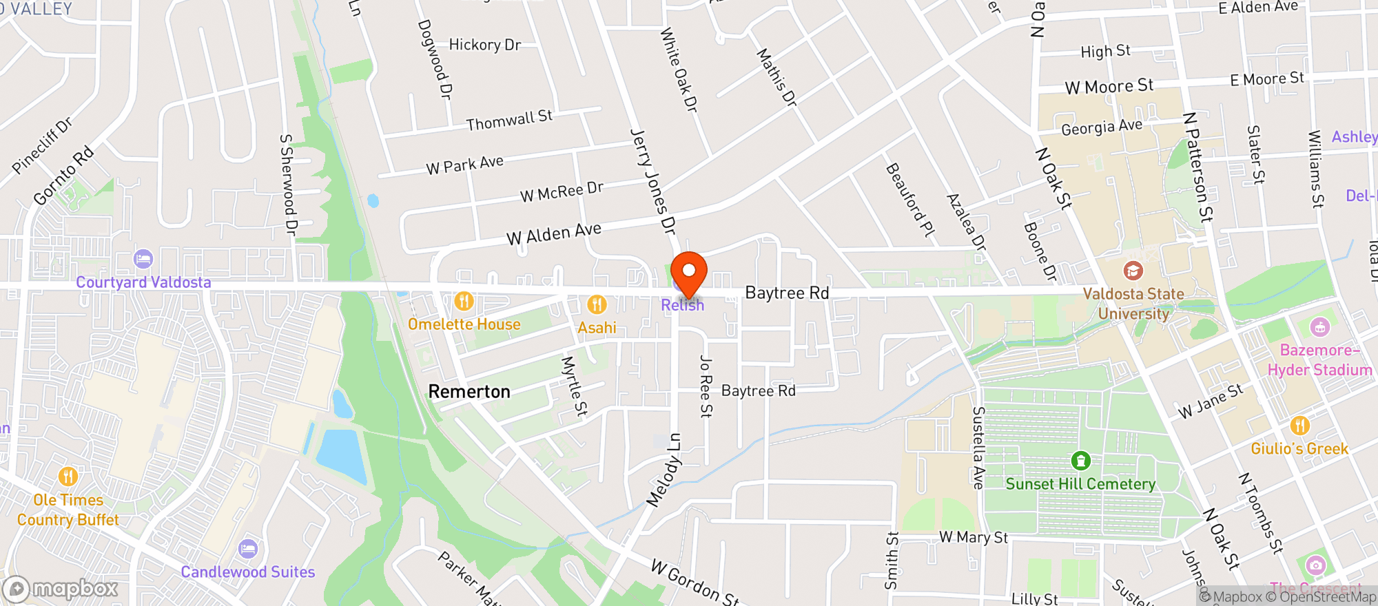 Map showing Mitts Food Mart #5