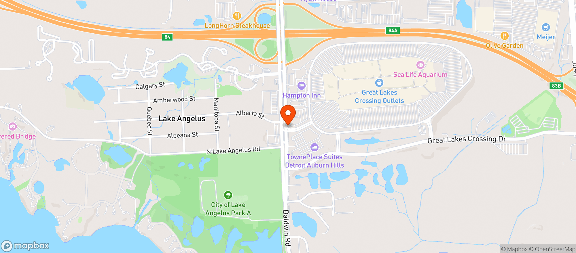 Map showing Gnc