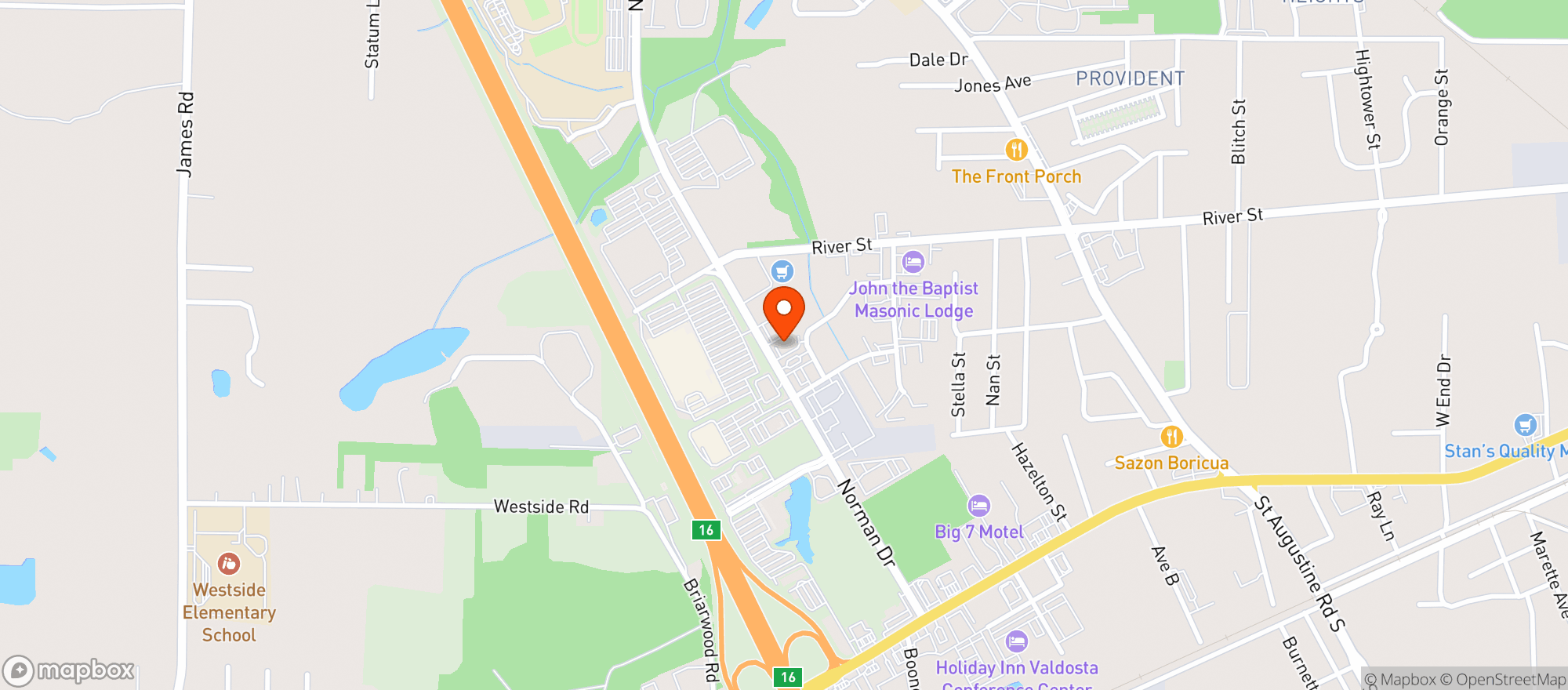 Map showing 7 Days Liquor