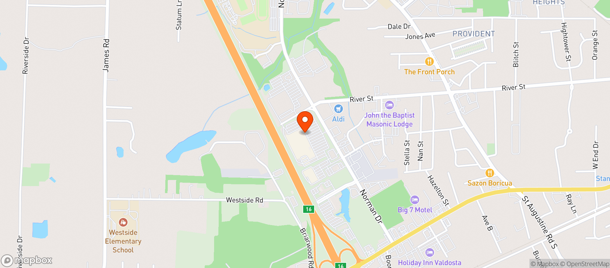 Map showing Walmart Supercenter
