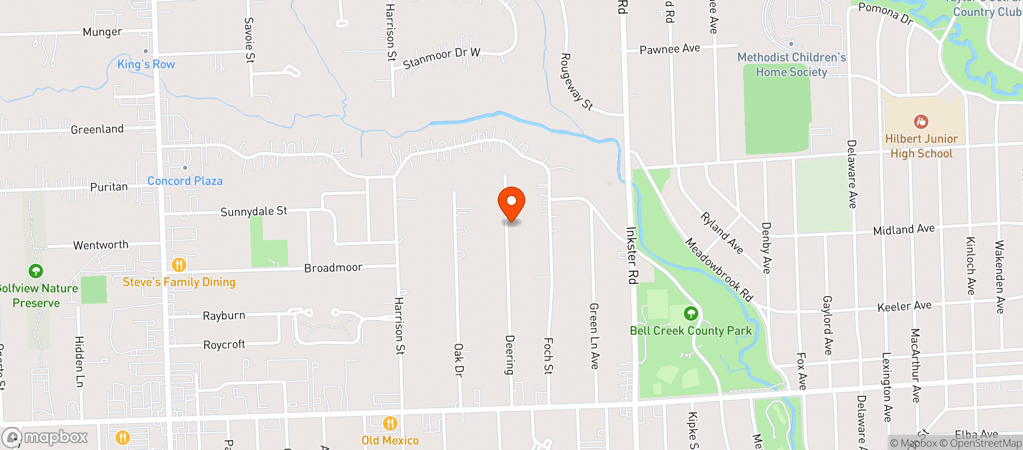 Map showing Amy’s Craft Beer Hangout