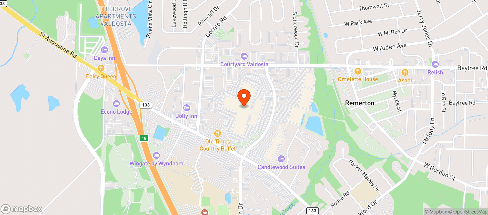 Map showing Gnc