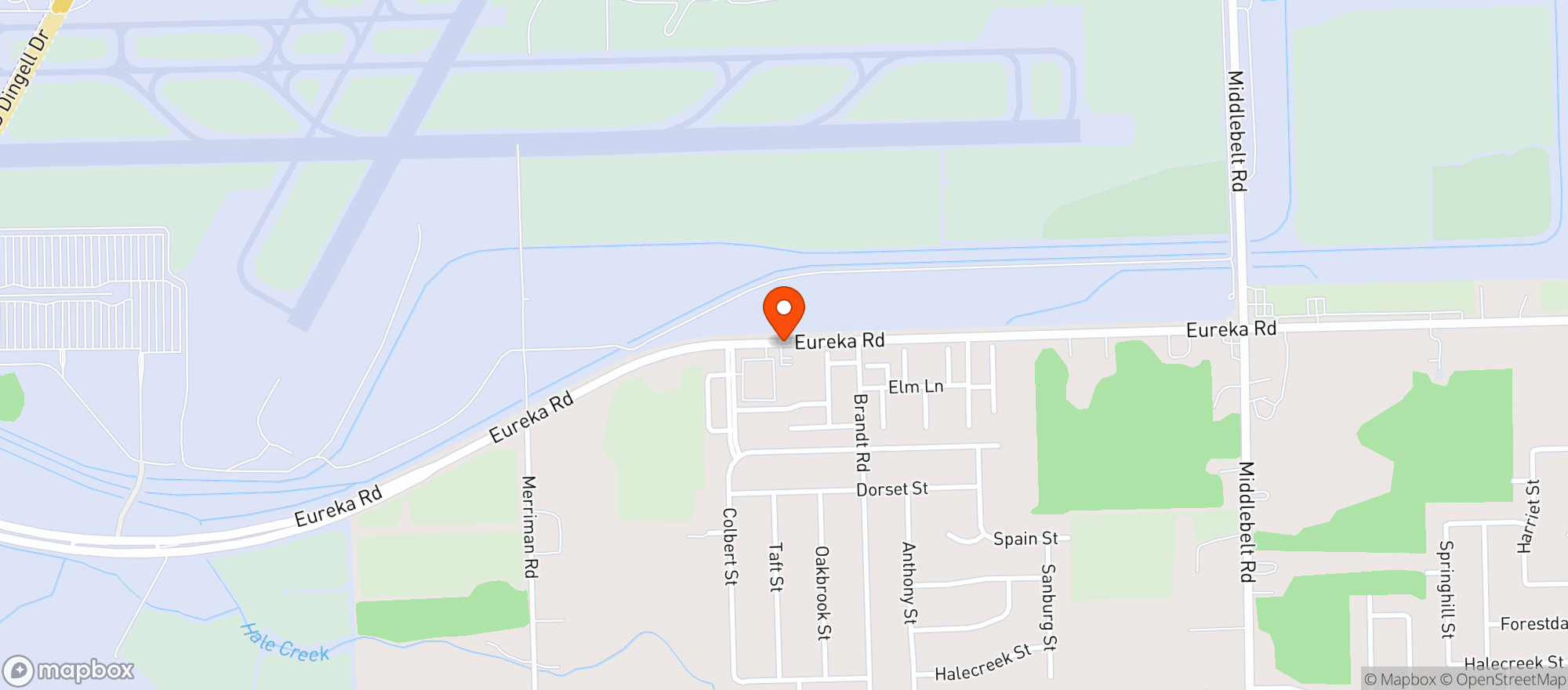 Map showing Romulus Liquor
