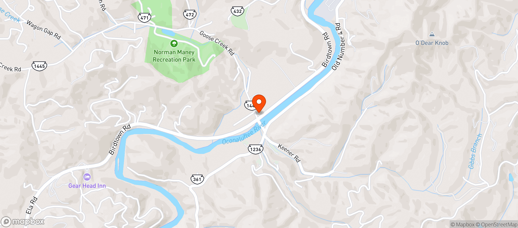 Map showing Jenkins Grocery