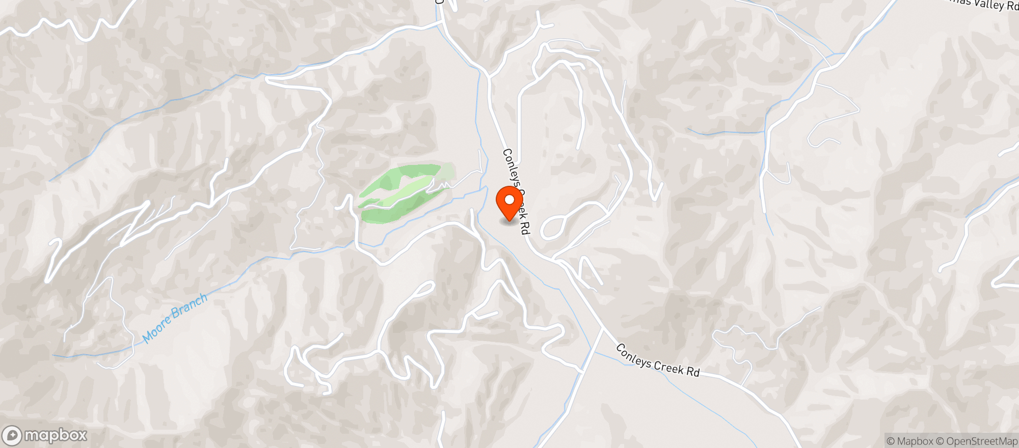 Map showing Smoky Mountain Country Club