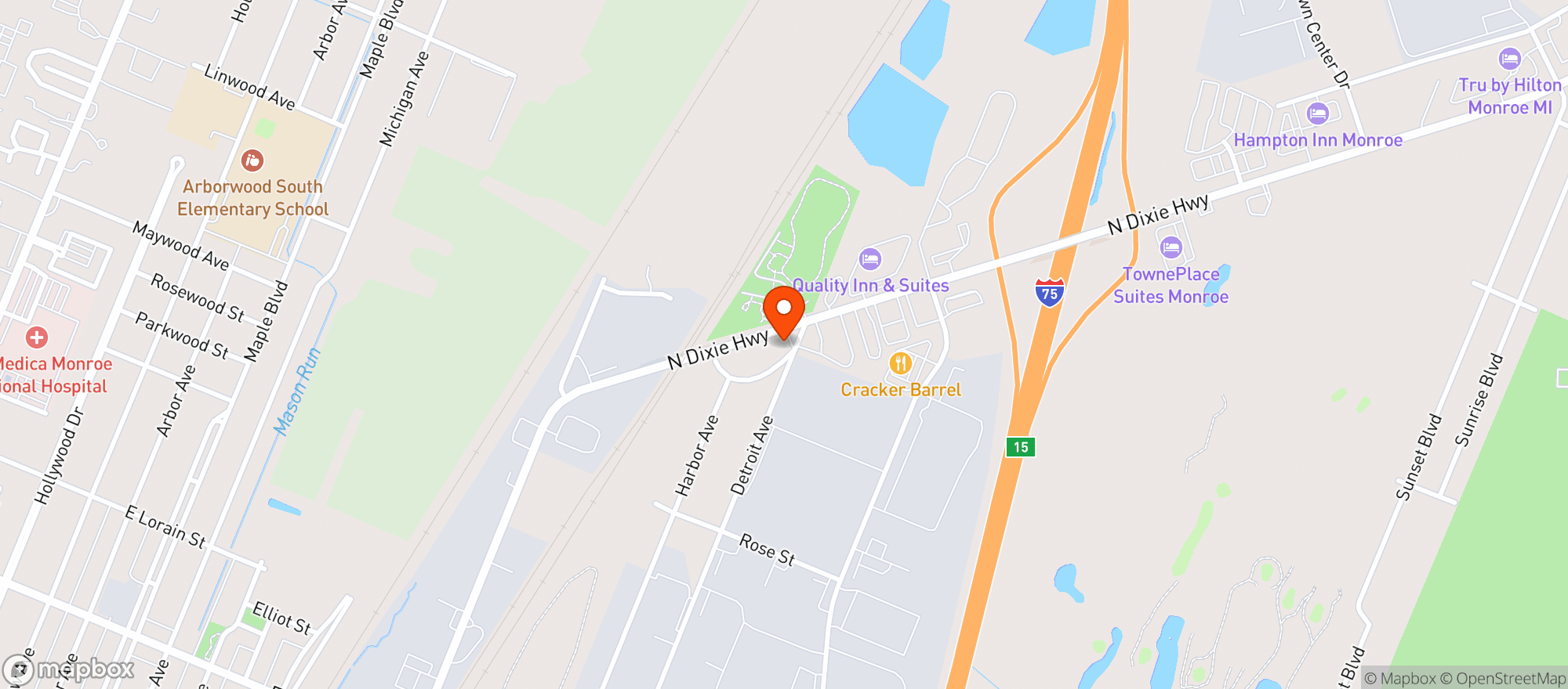 Map showing Jakes Liquor