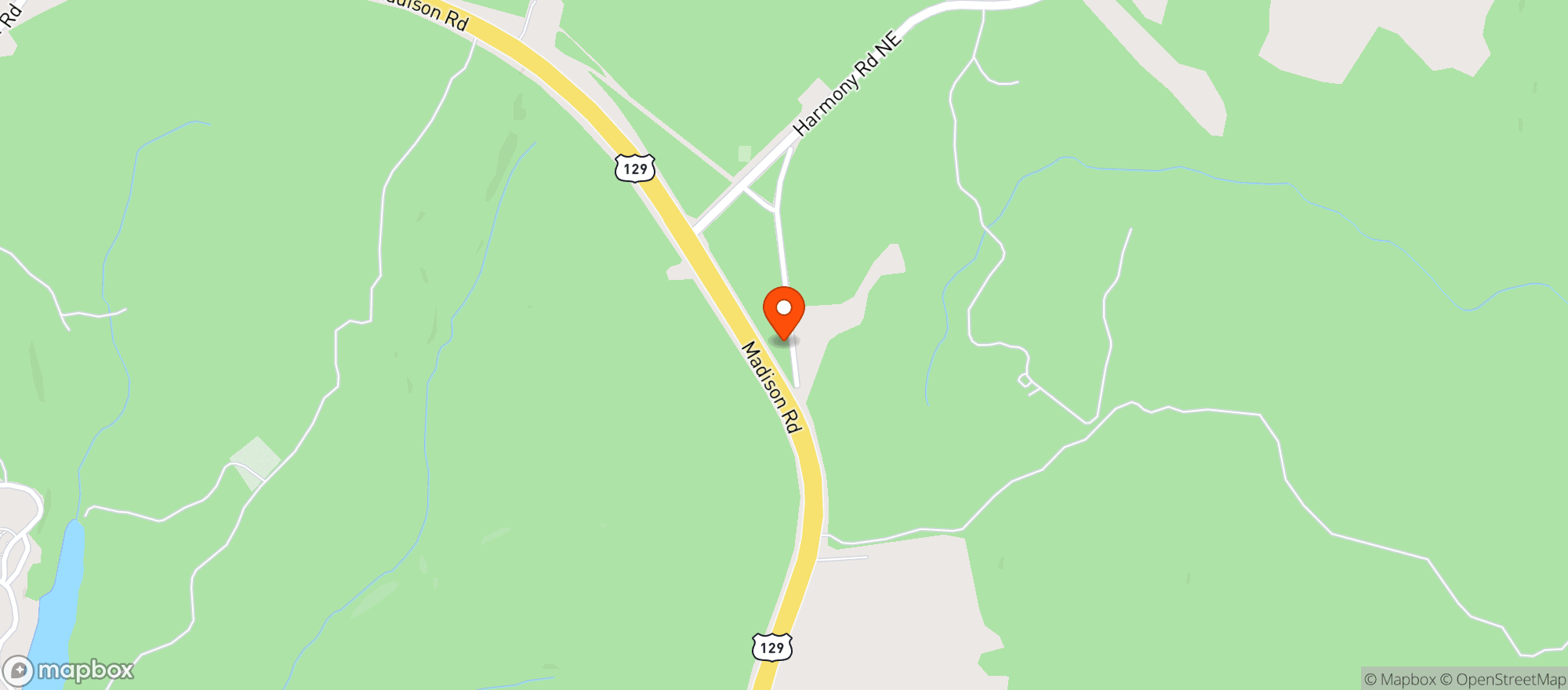 Map showing El Sitio Mexican Grill