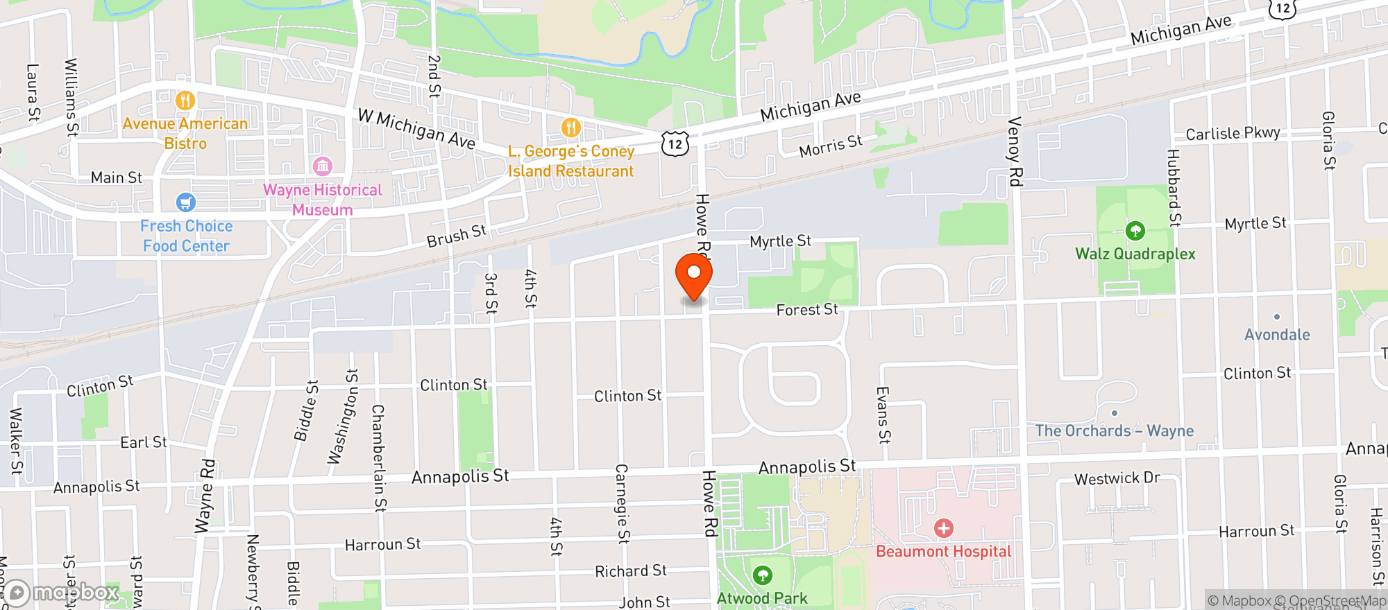 Map showing Sky Light Liquor