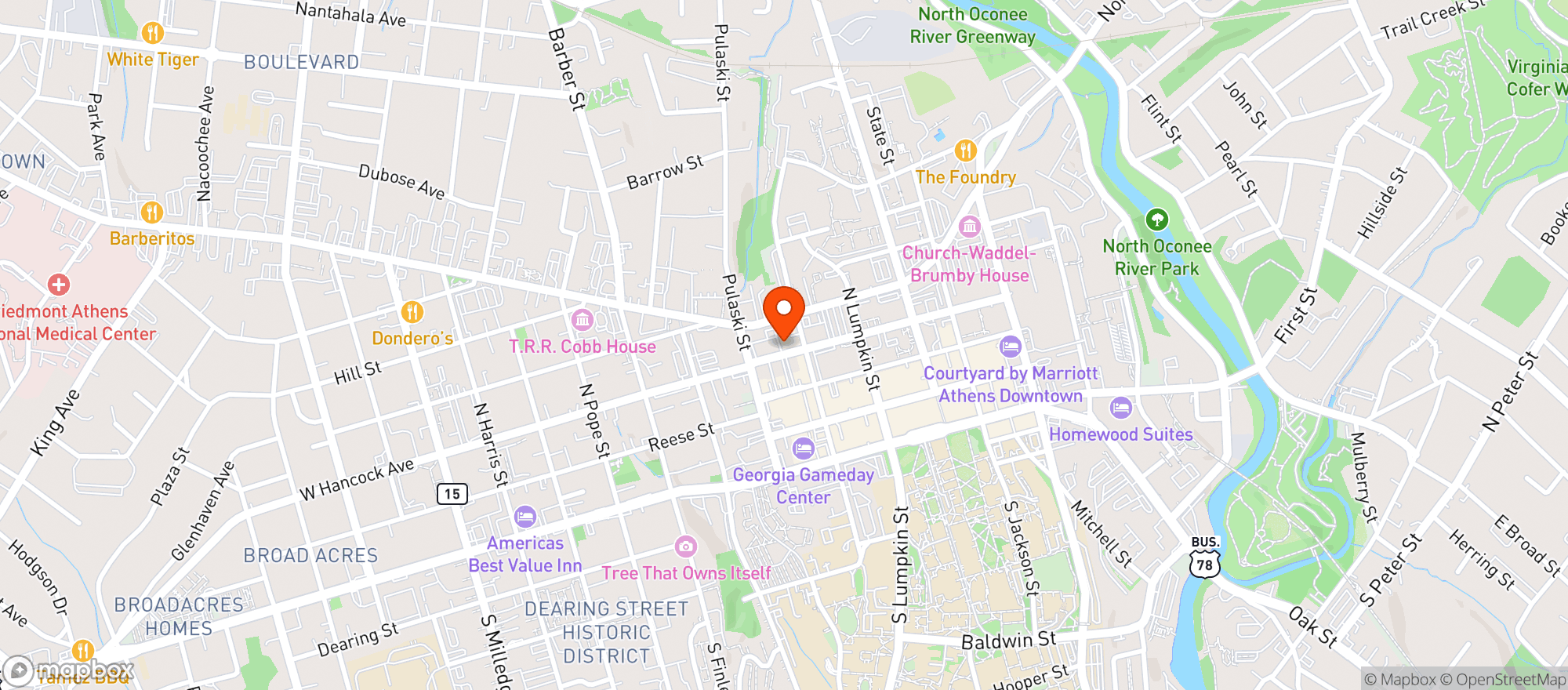 Map showing Cine