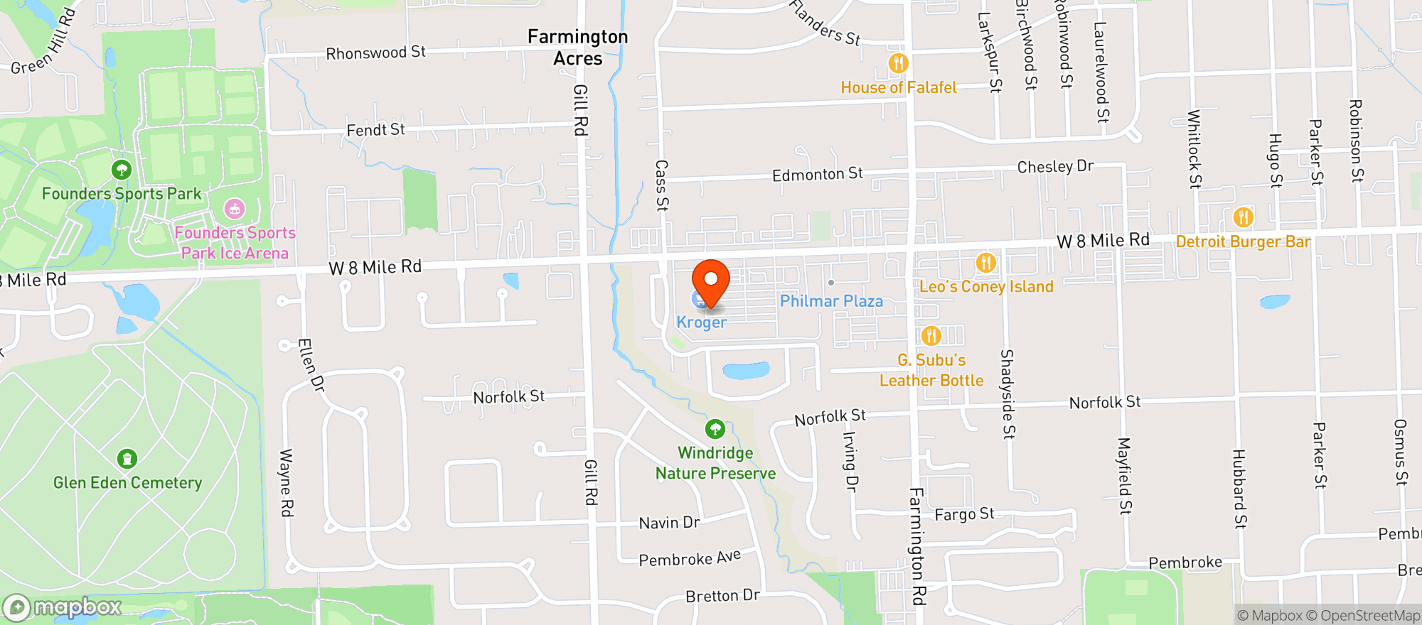 Map showing Michigan (018) - 00615 - 8 Farmington