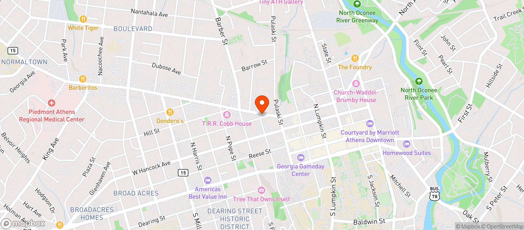 Map showing PRINCE MARKET