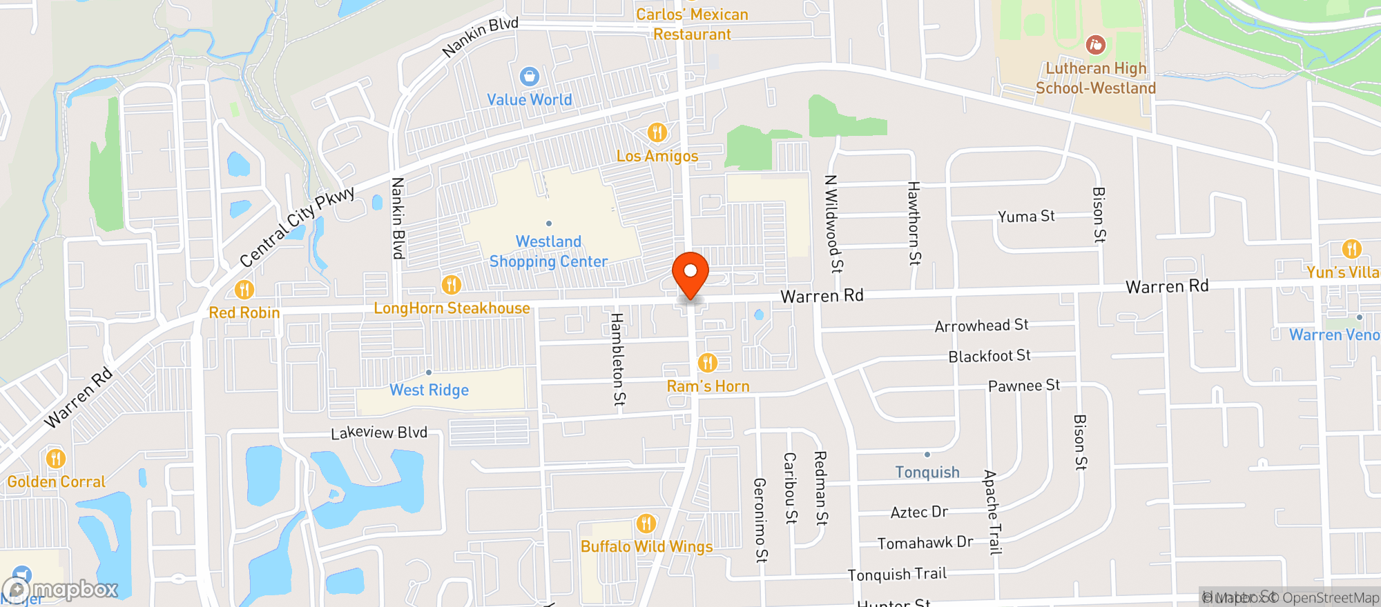 Map showing Target