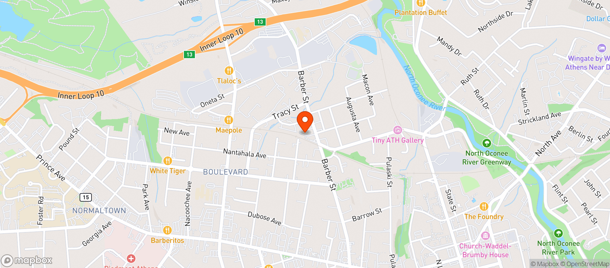Map showing TONIQUE BOTTLE CO.