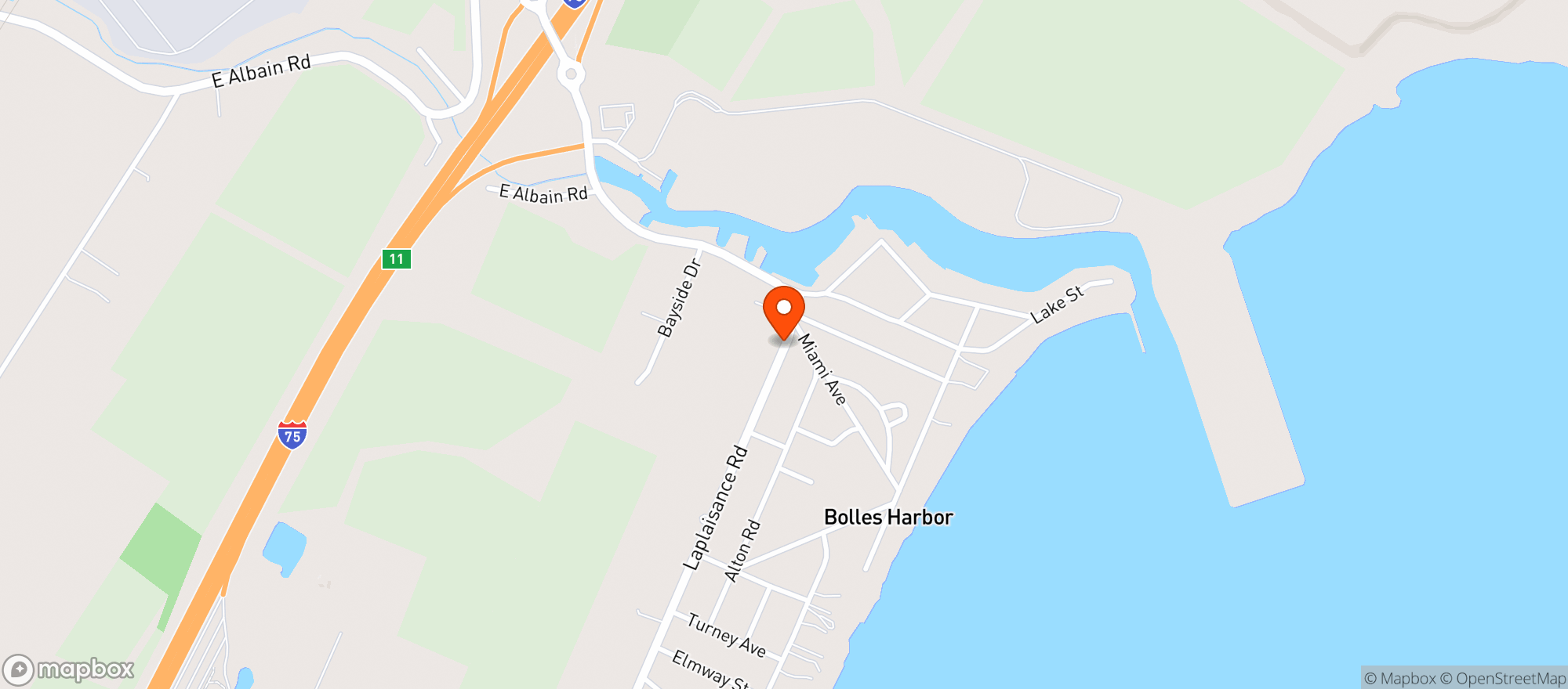Map showing Grey Heron Grille & Spirits
