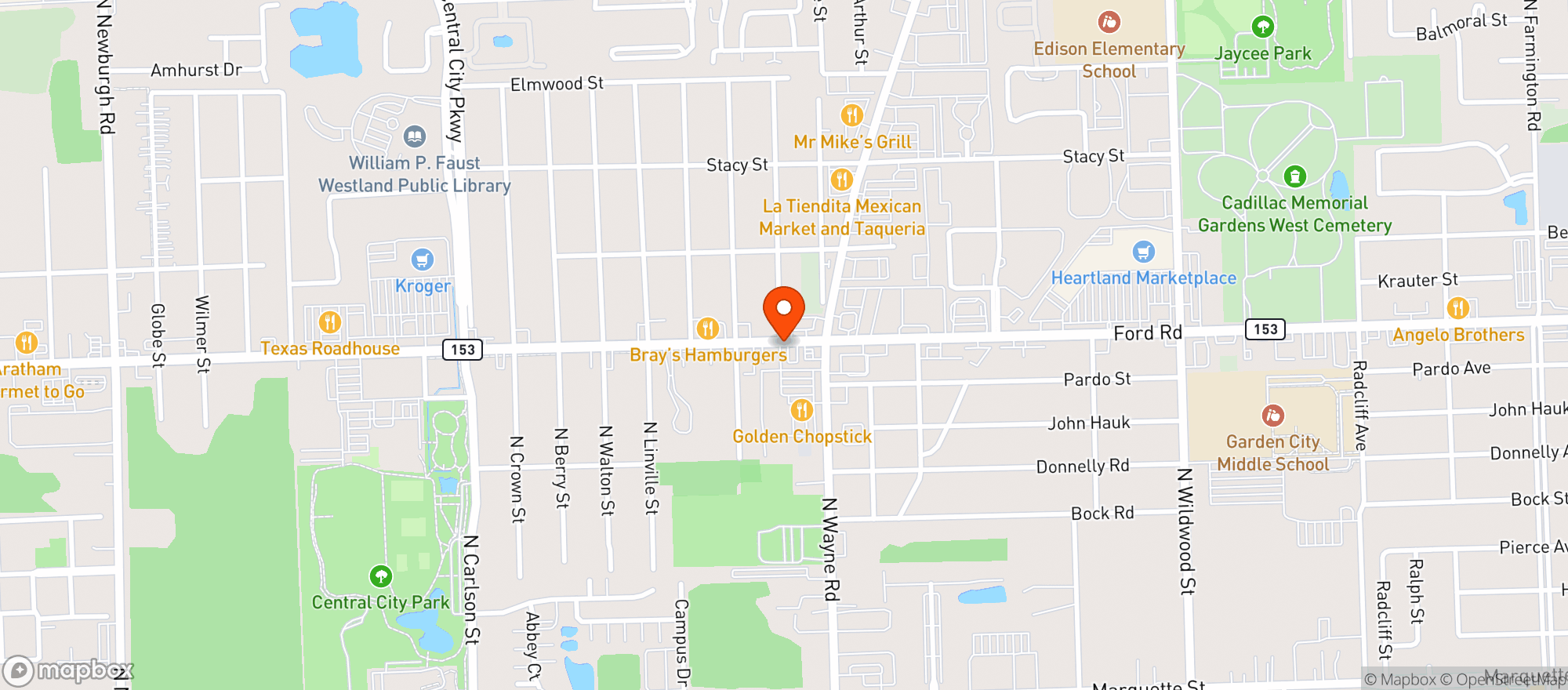 Map showing Wild Bills Tobacco Outlet