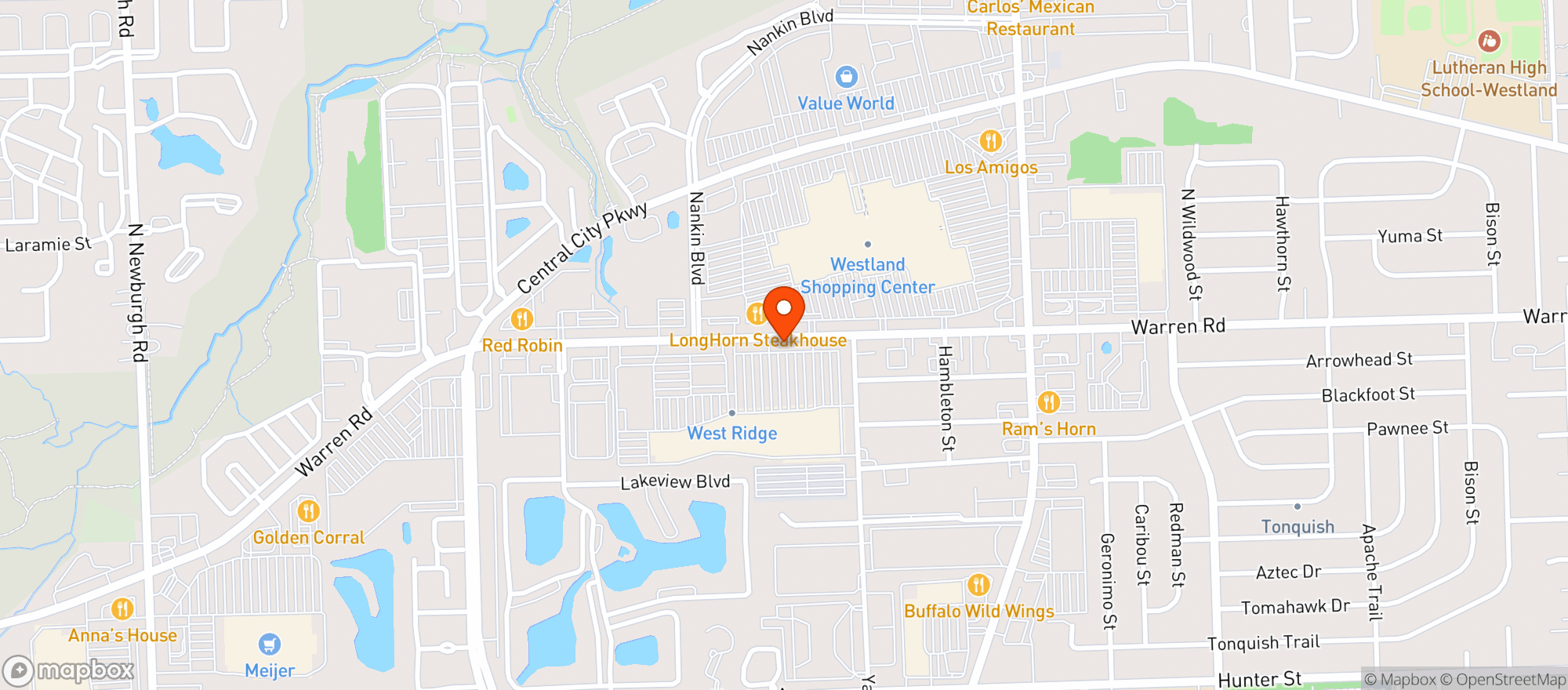 Map showing Gnc