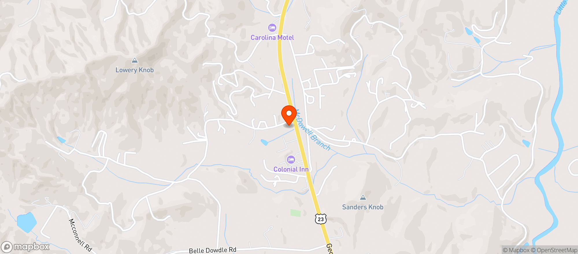 Map showing Fast Food Mart*