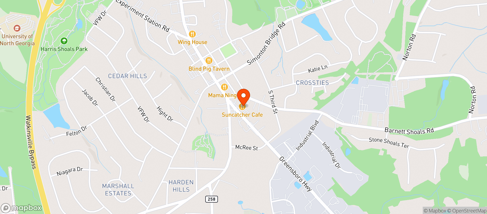 Map showing Fresh Food Mart