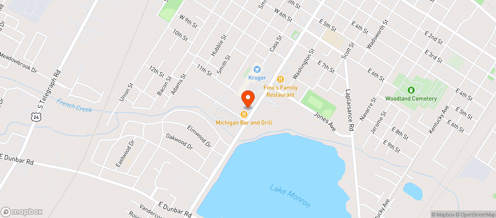 Map showing Crave Monroe