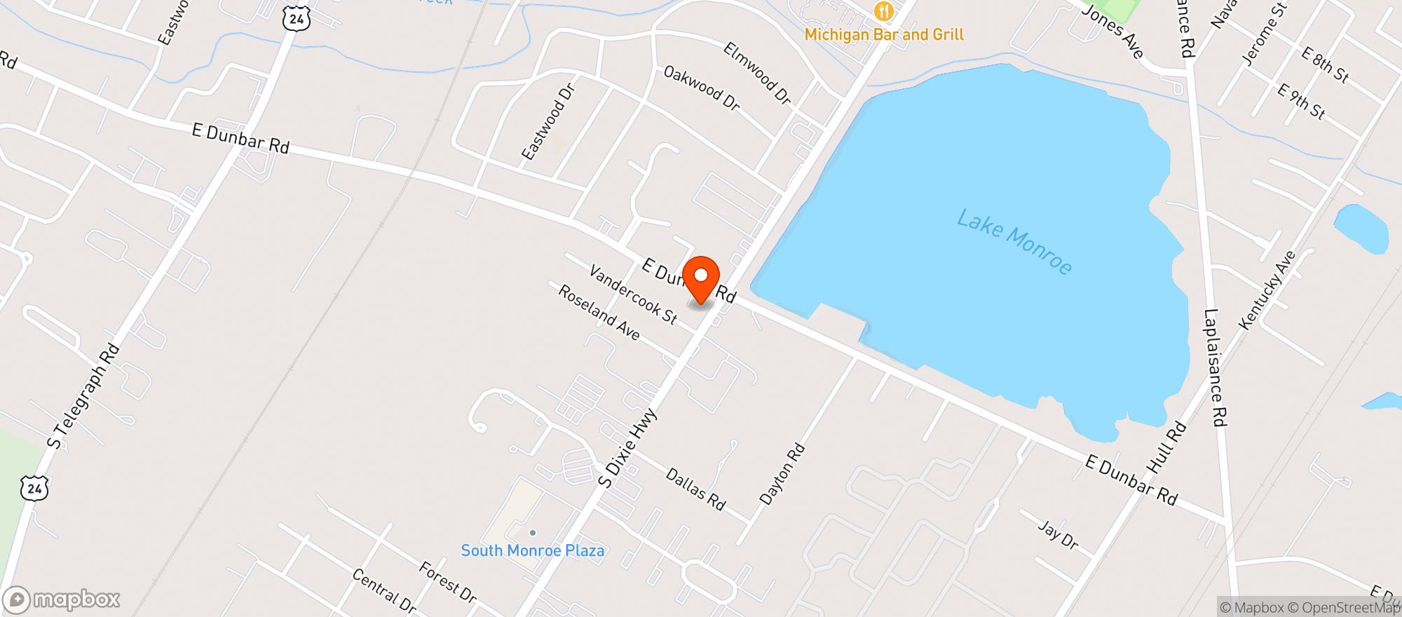 Map showing Lume - Monroe