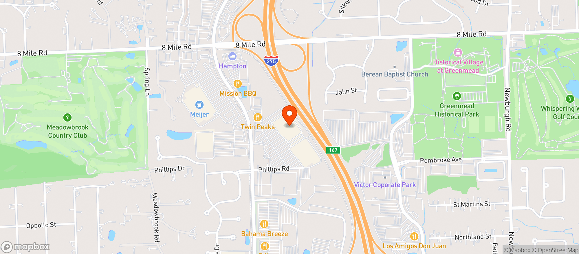 Map showing TARGET
