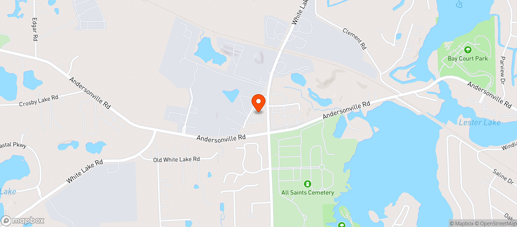 Map showing Alex's Market and Grill