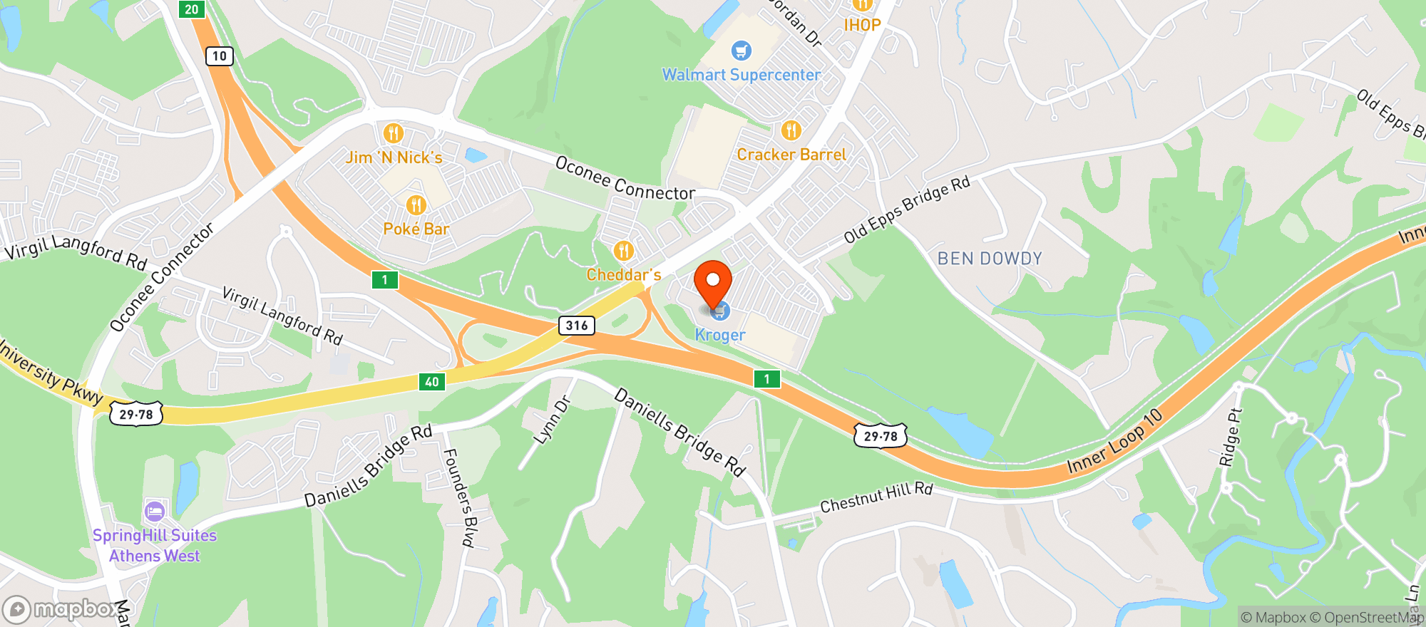 Map showing Gnc