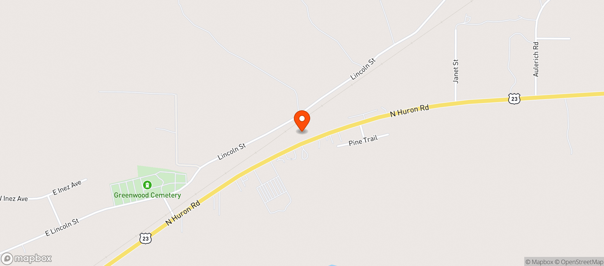 Map showing Great Lakes Exotics Cannabis Co- East Tawas