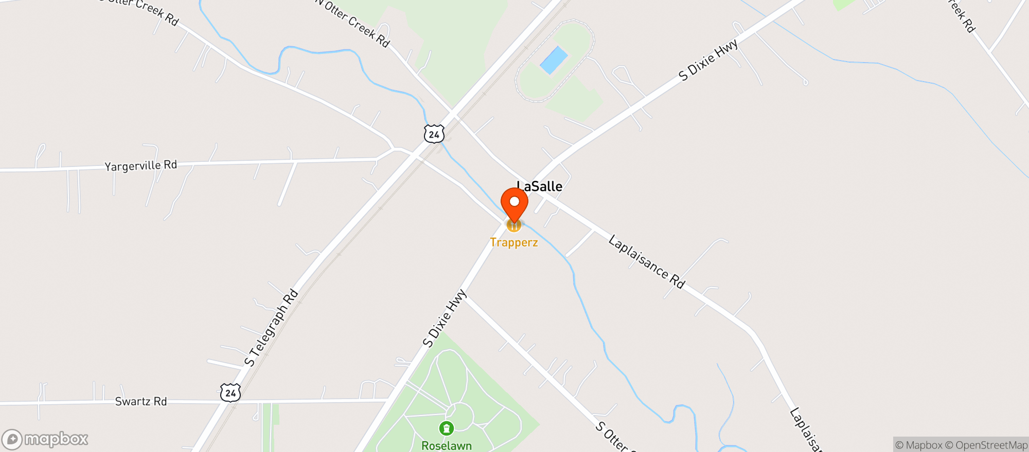 Map showing Trappers