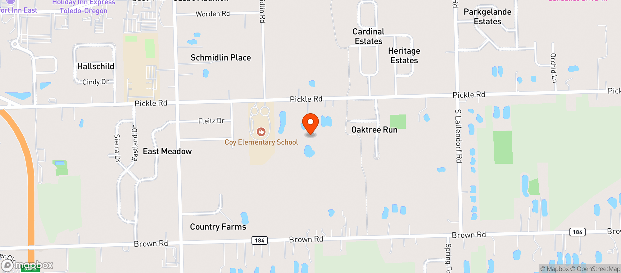 Map showing Local Investment Holding