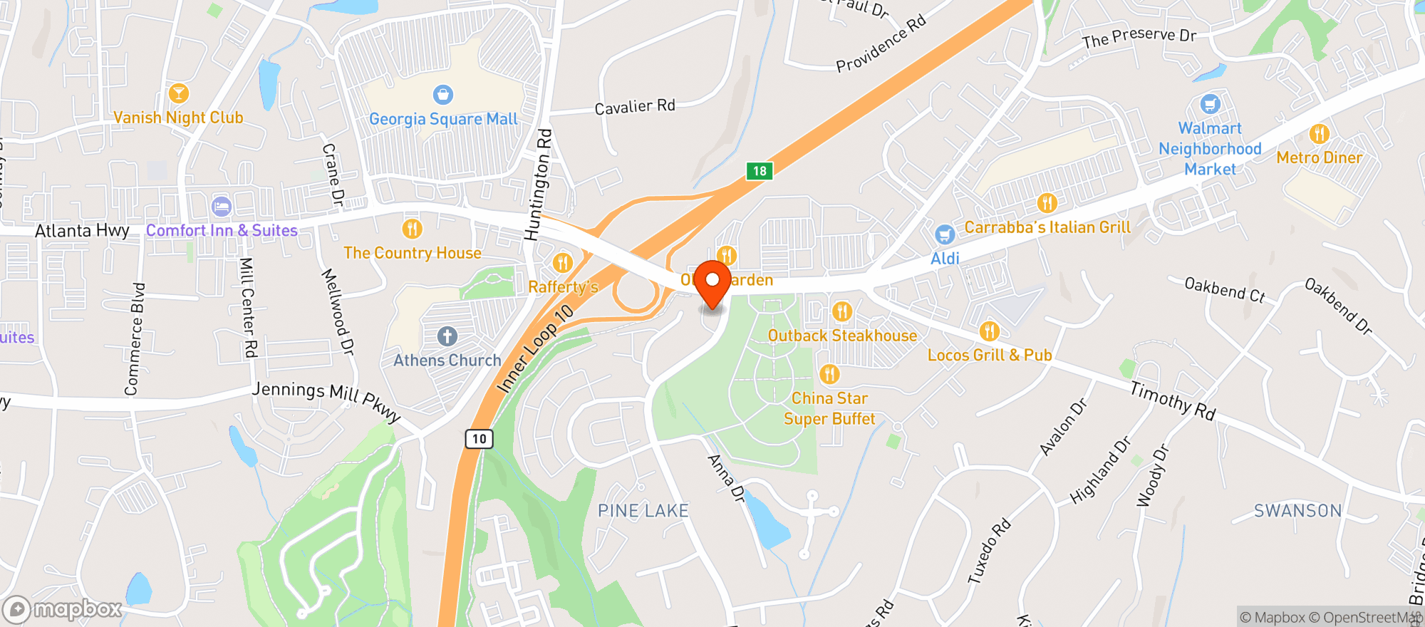Map showing WESTSIDE BOTTLE SHOP