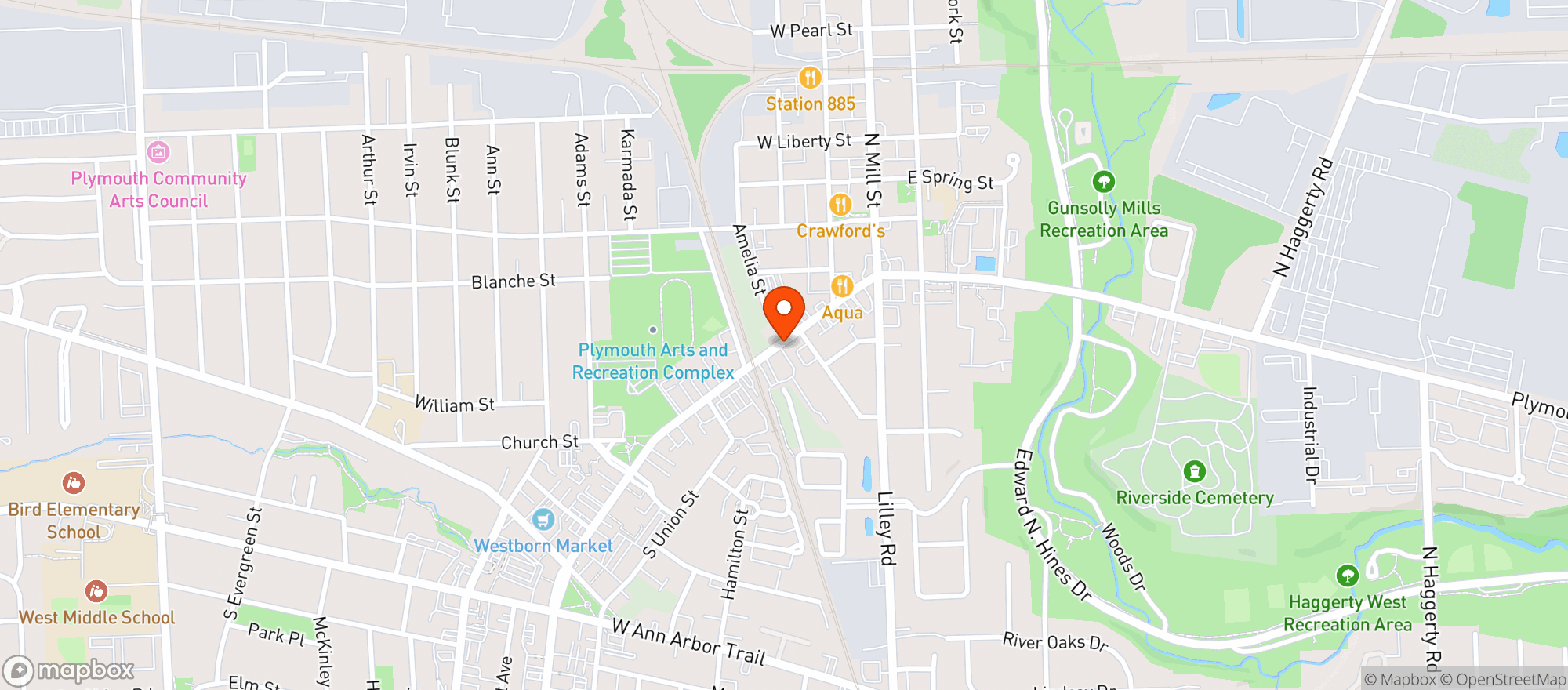 Map showing Sidecar Slider Bar