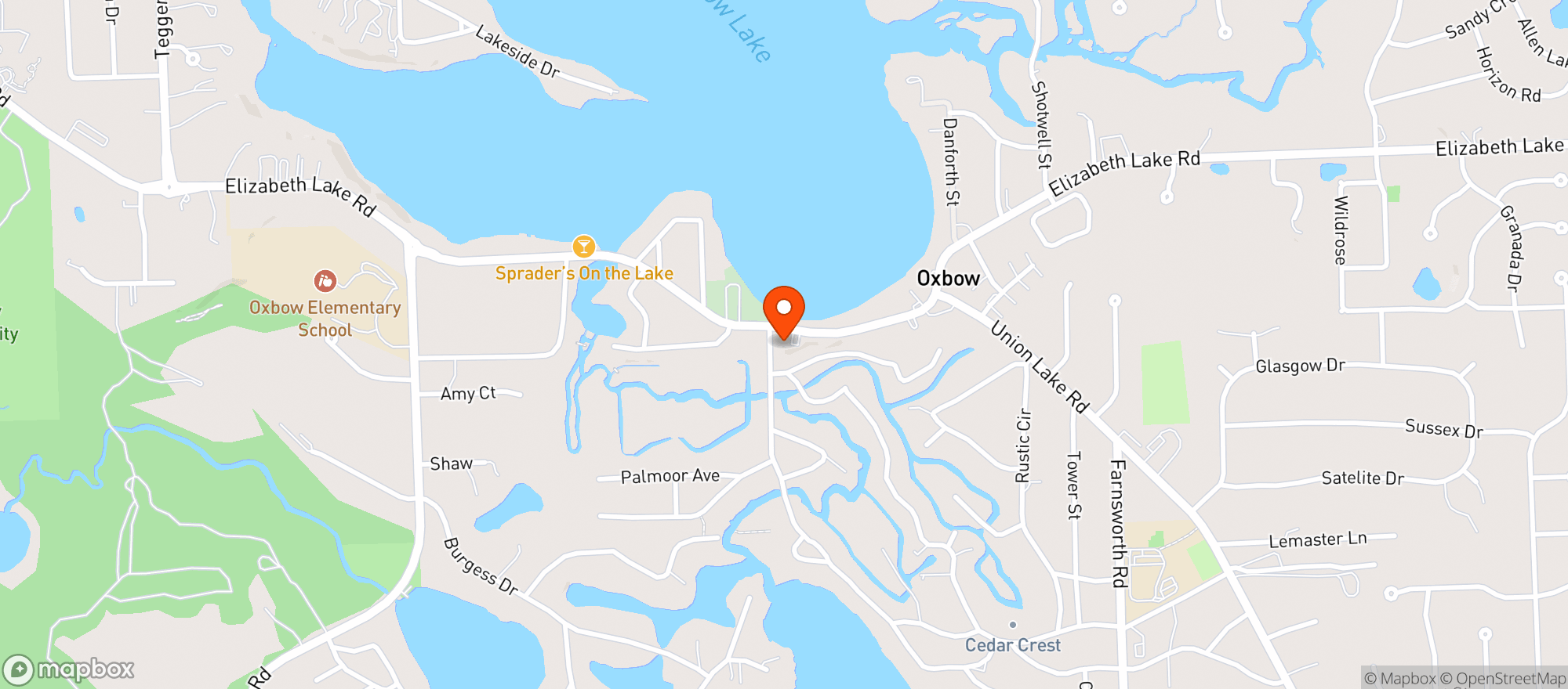 Map showing Lakeview Market #1