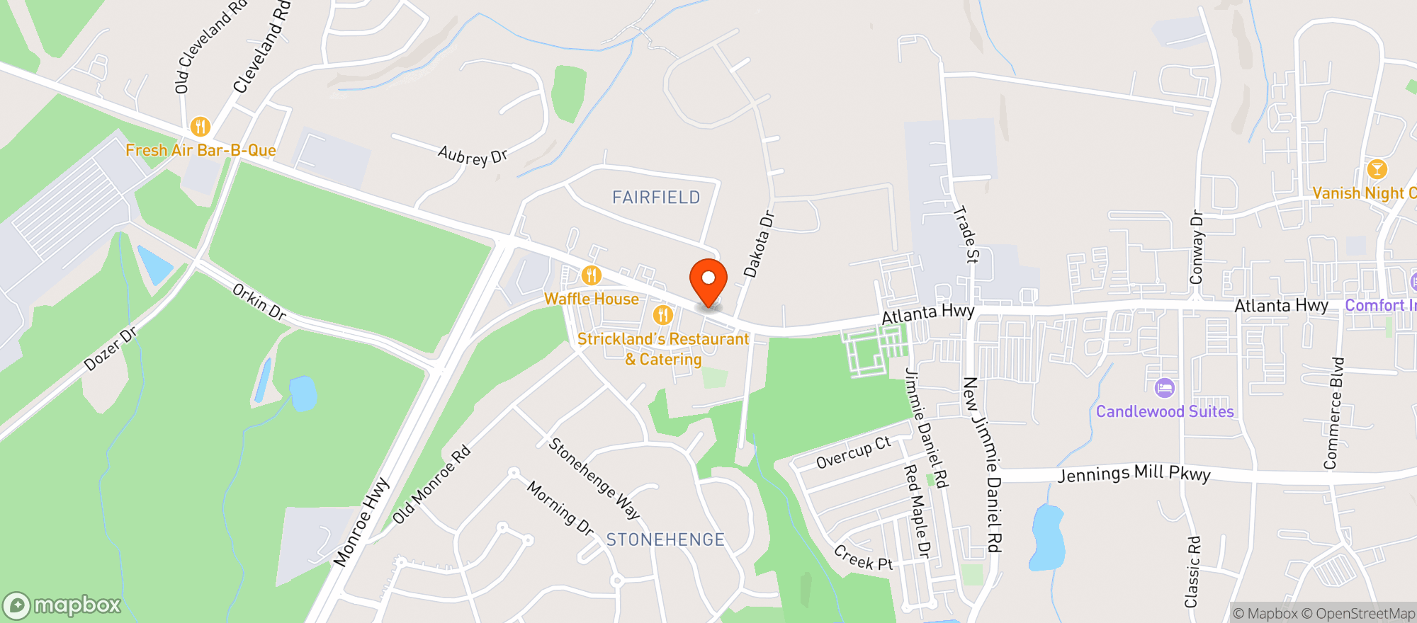 Map showing Mells Place