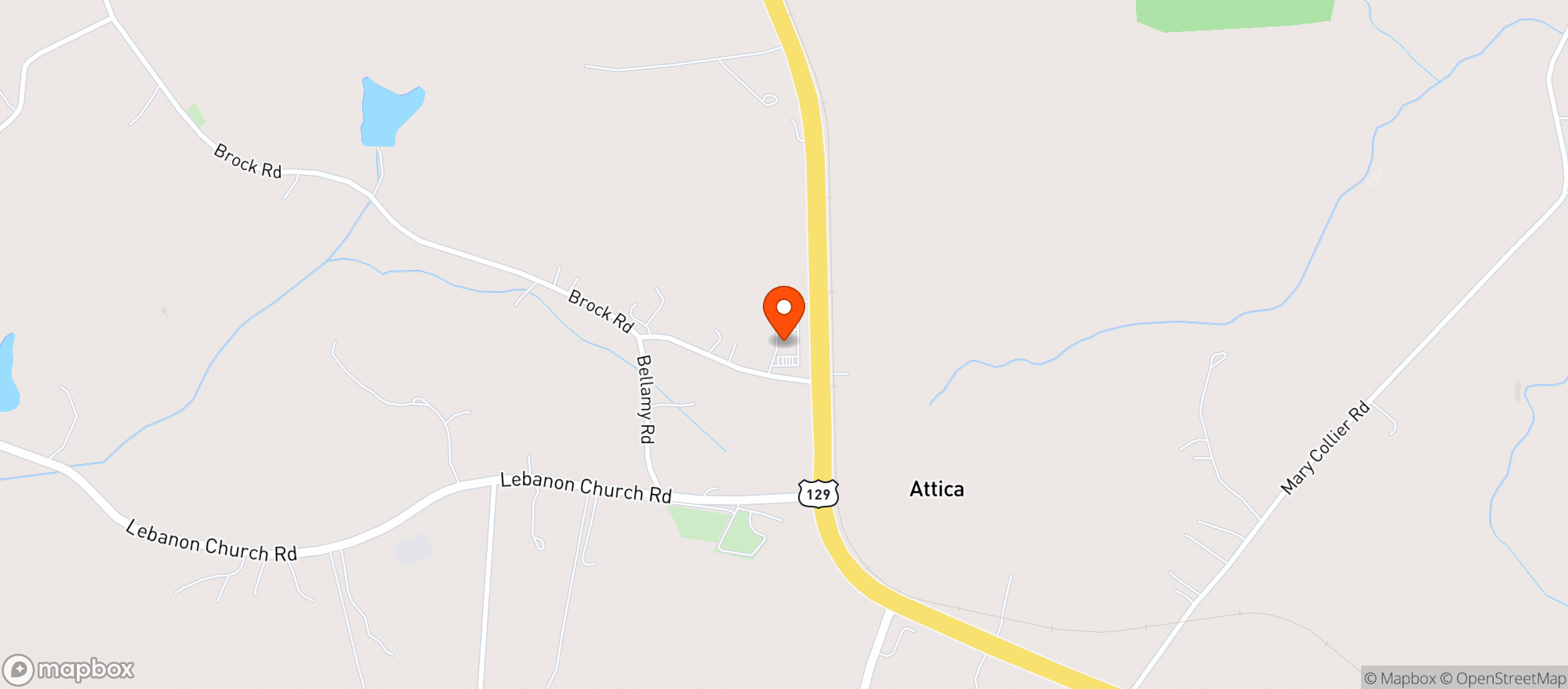 Map showing Redstone Market & Butcher
