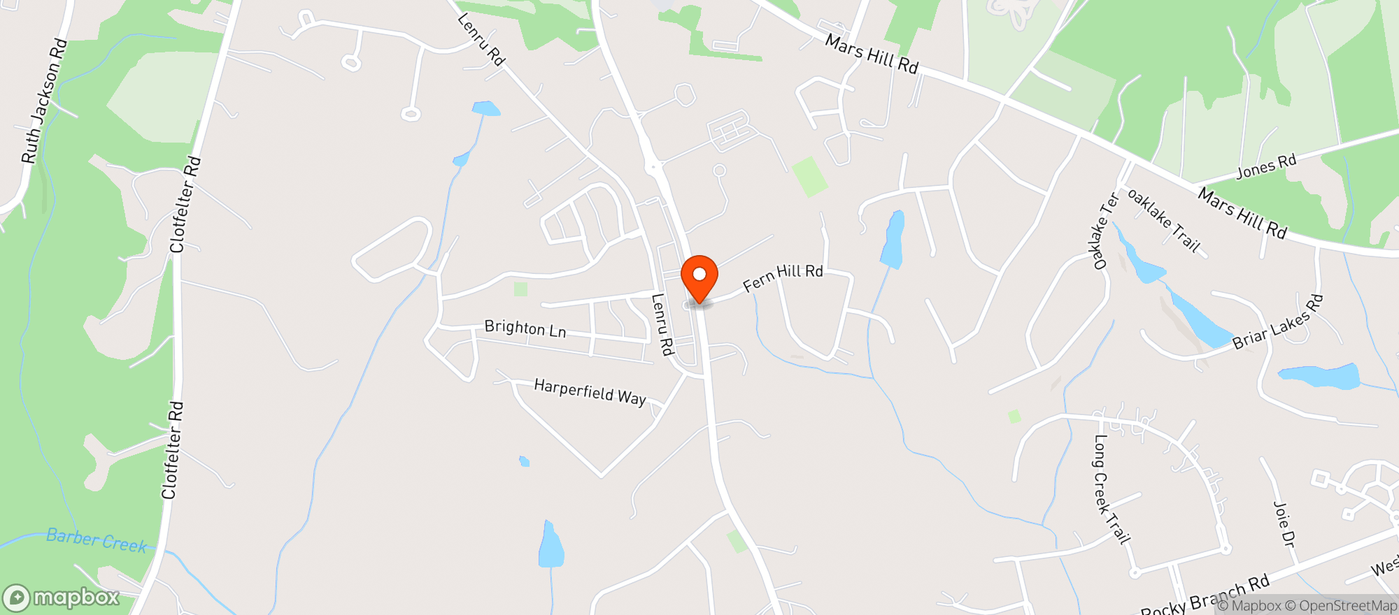 Map showing The Village Mart